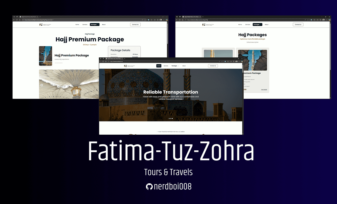 [ Fatima-Tuz-zohra ] tours & Travels